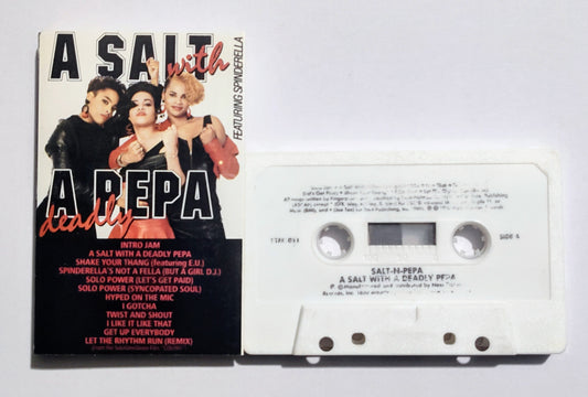 Salt 'N' Pepa - "A Salt With A Deadly Pepa" - CASSETTE TAPE VG/VG