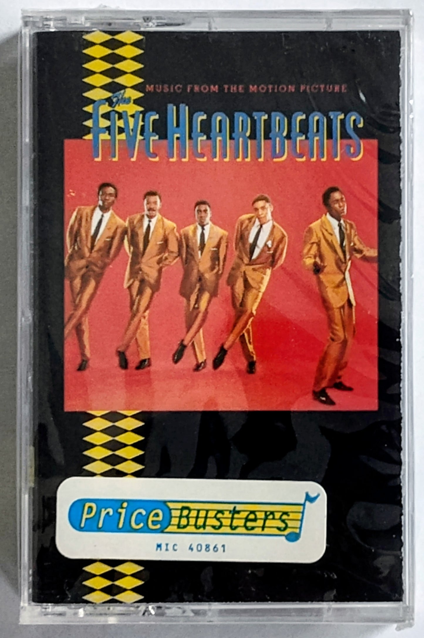 Five Heartbeats - “The Five Heartbeats (Soundtrack From The Motion Picture) - CASSETTE TAPE NM/M (Sealed; small crack on back of case)