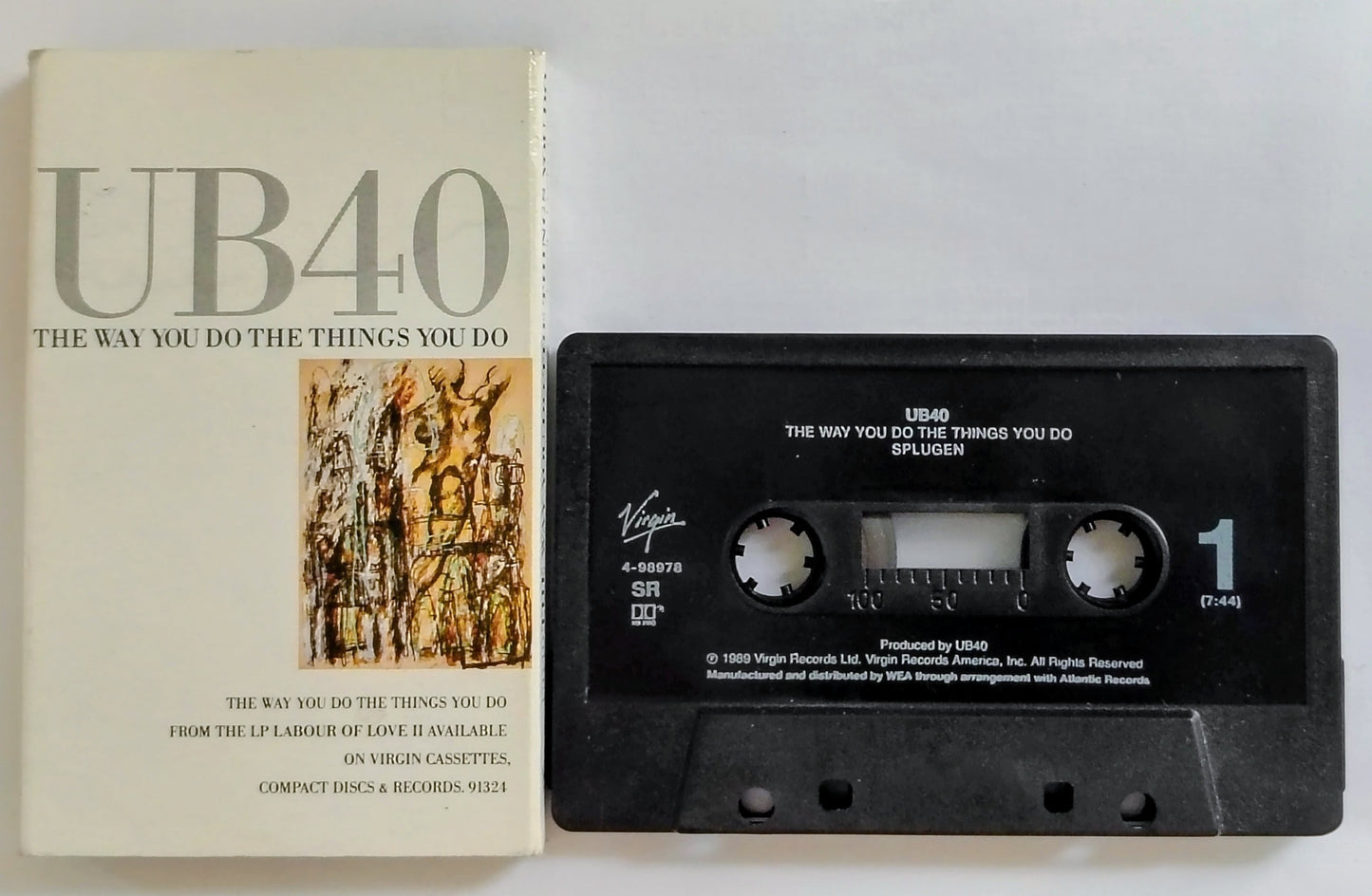 UB40 - “The Way You Do The Things You Do” - CASSETTE TAPE (Single) G+/VG+