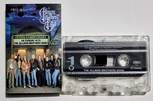 Allman Brothers Band - "An Evening With The Allman Brothers: First Set" - CASSETTE TAPE VG+/VG+
