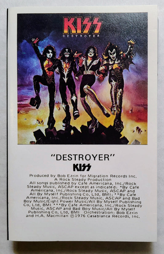 KISS - “Destroyer” - CASSETTE TAPE VG+/VG