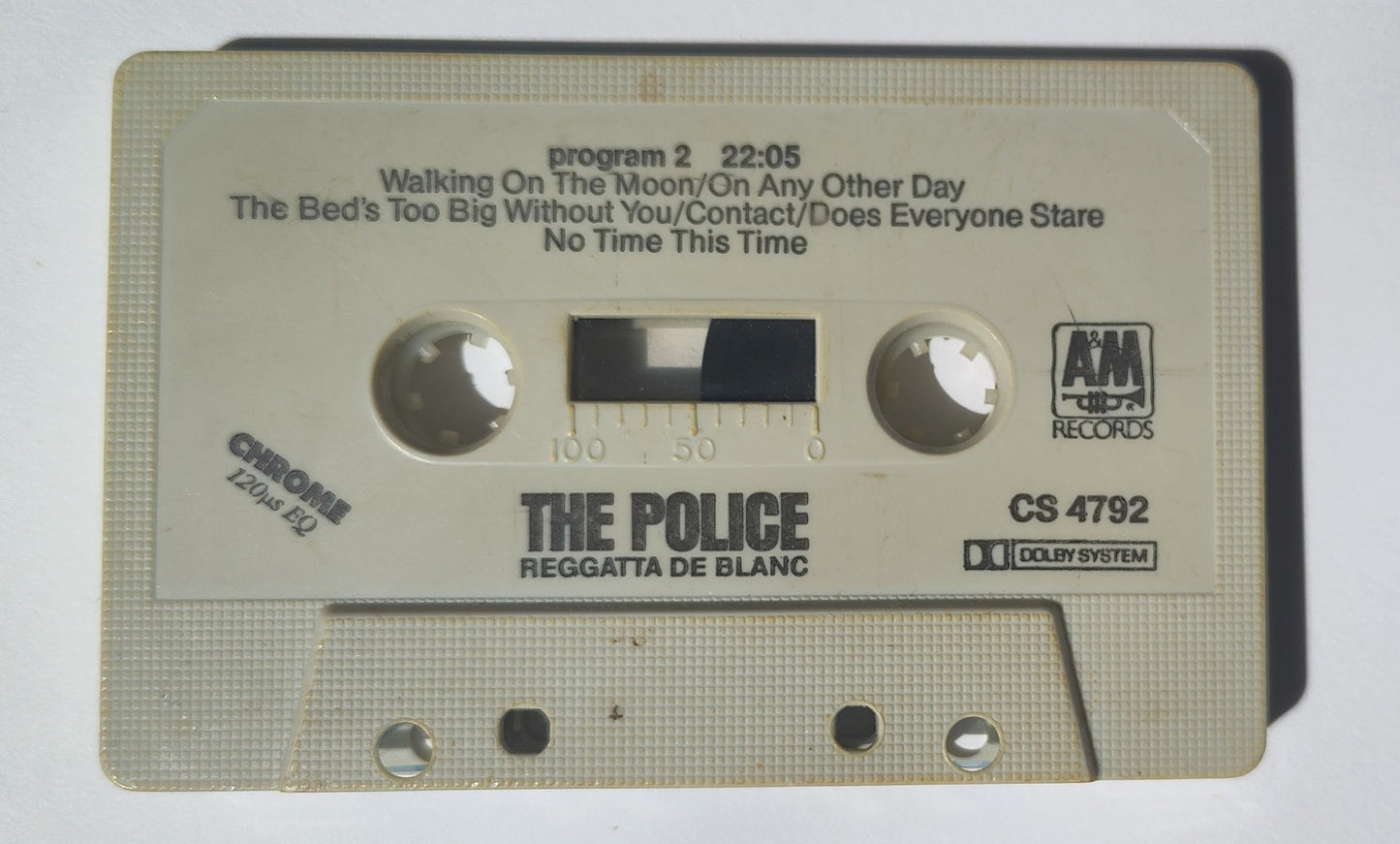 Police, The - "Regatta De Blanc (CHROME)" - CASSETTE TAPE G+/G+ (Plays perfect!)