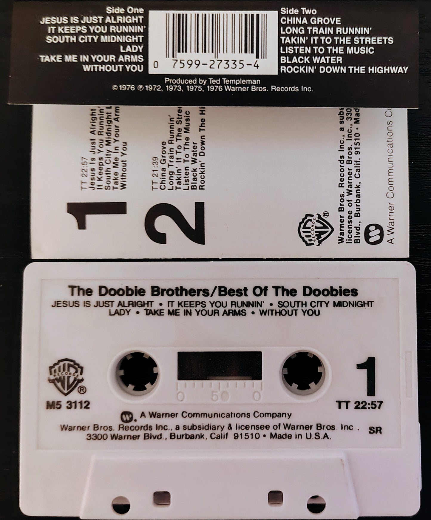 Doobie Brothers - "The Best Of" - CASSETTE TAPE VG+/VG+