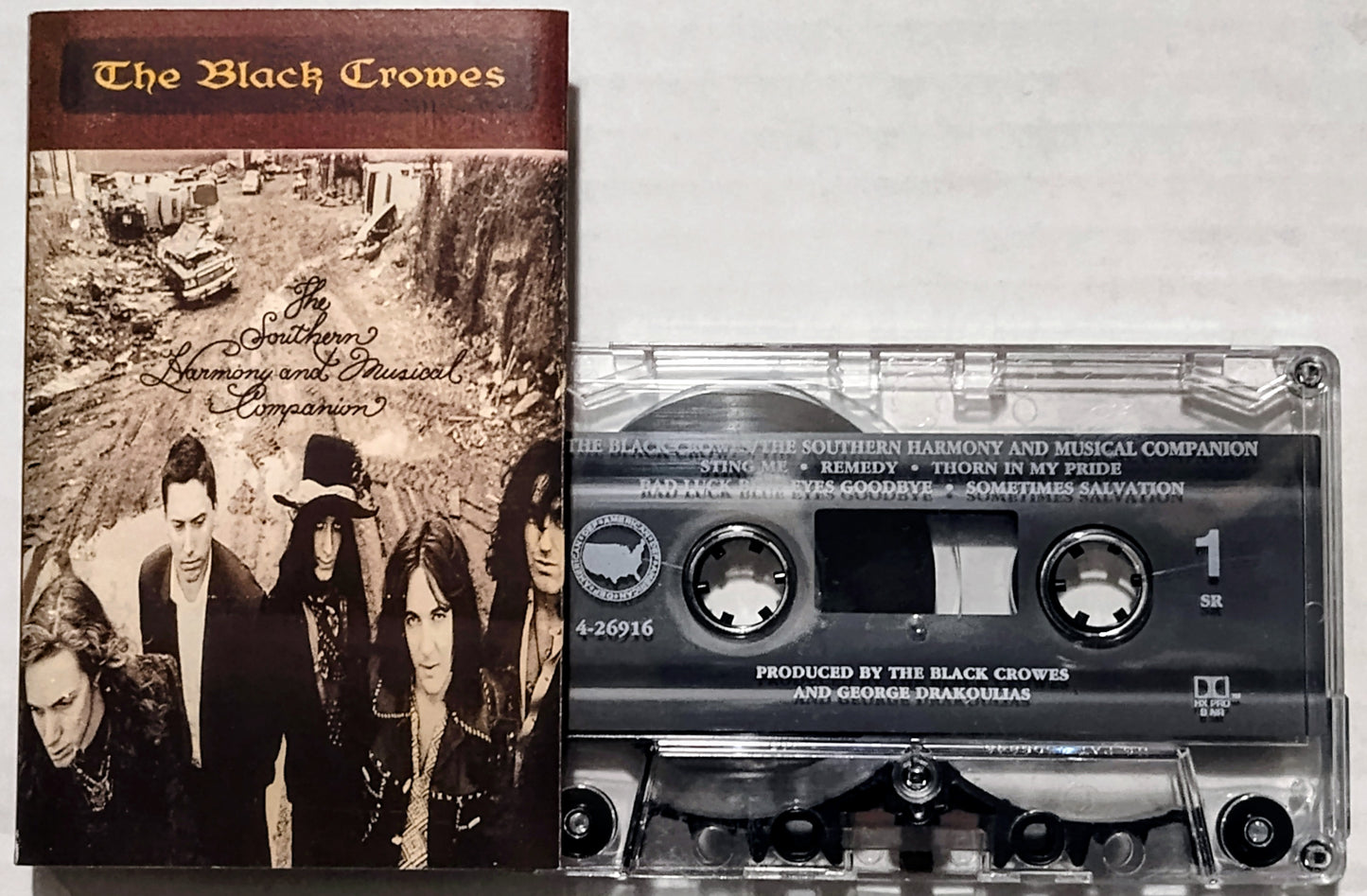 Black Crowes, The - “Southern Harmony And Musical Companion” - CASSETTE TAPE VG+/VG+