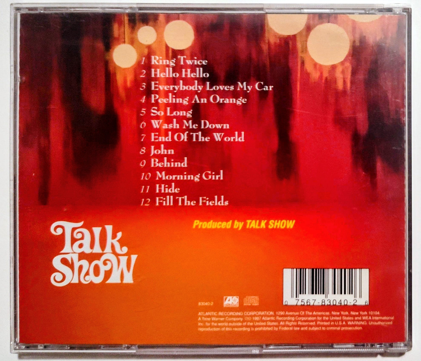 Talk Show (3/4 of Stone Temple Pilots) - "Talk Show" - COMPACT DISC VG+/VG+ *🚨*