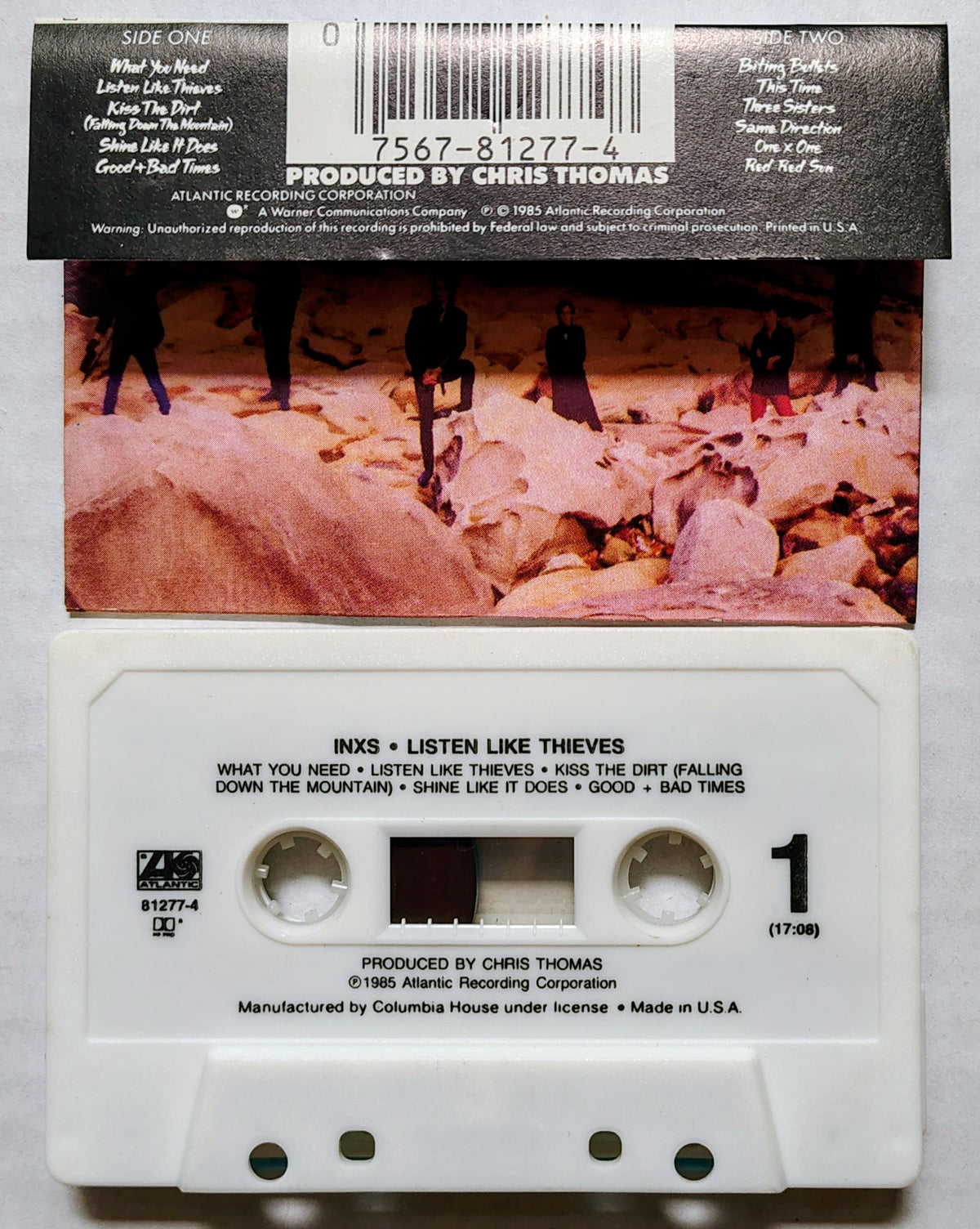 INXS - "Listen Like Thieves" - CASSETTE TAPE (Columbia House) VG+/VG+
