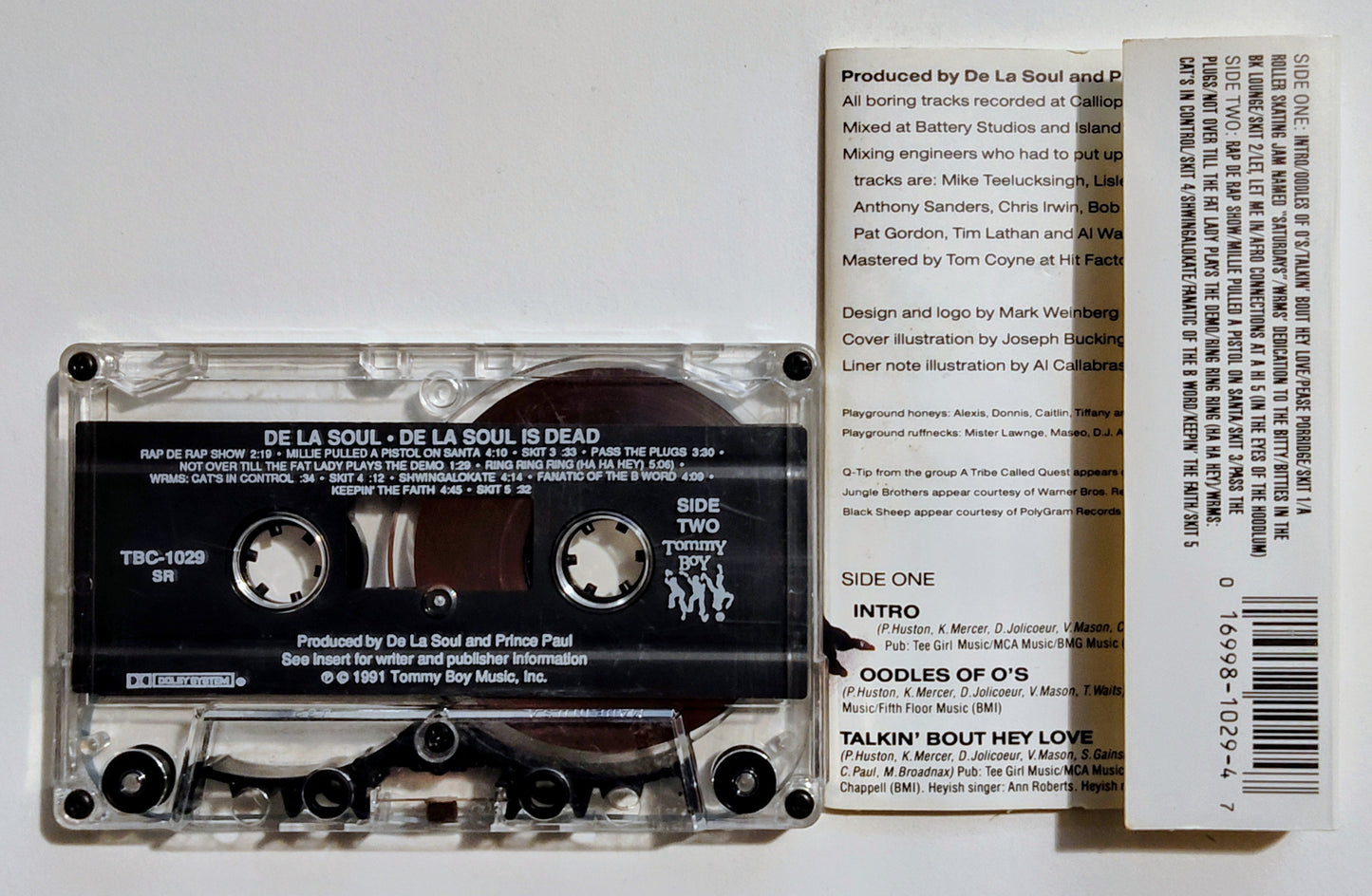 De La Soul - "De La Soul Is Dead" - CASSETTE TAPE VG+/VG (Scratchy shell)