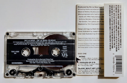 De La Soul - "De La Soul Is Dead" - CASSETTE TAPE VG+/VG (Scratchy shell)