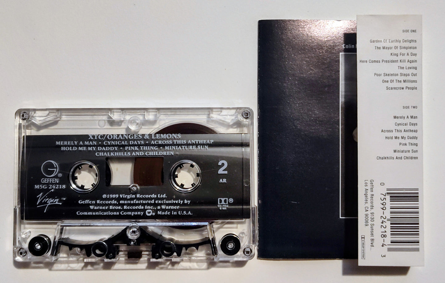XTC - "Oranges & Lemons" - CASSETTE TAPE (AR; DOLBY HX PRO B NR) VG+/VG+