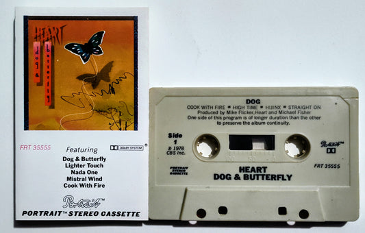 Heart - "Dog & Butterfly" - CASSETTE TAPE (DOLBY) VG+/VG+