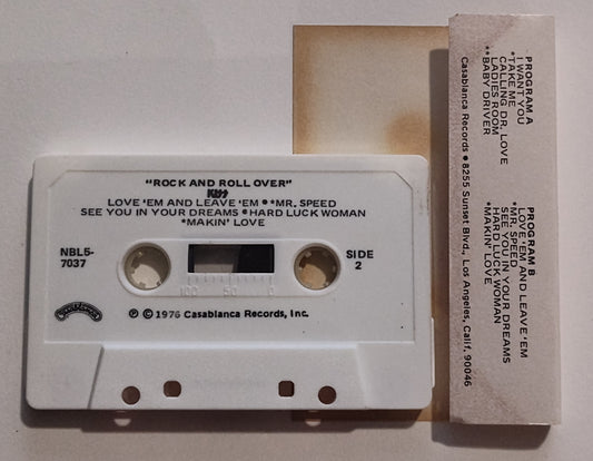 KISS - "Rock And Roll Over" - CASSETTE TAPE VG/VG+
