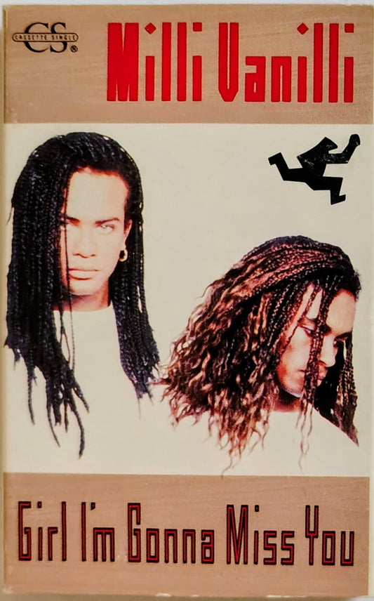 Milli Vanilli - “Girl I’m Gonna Miss You” - CASSETTE TAPE (Single) VG/VG+