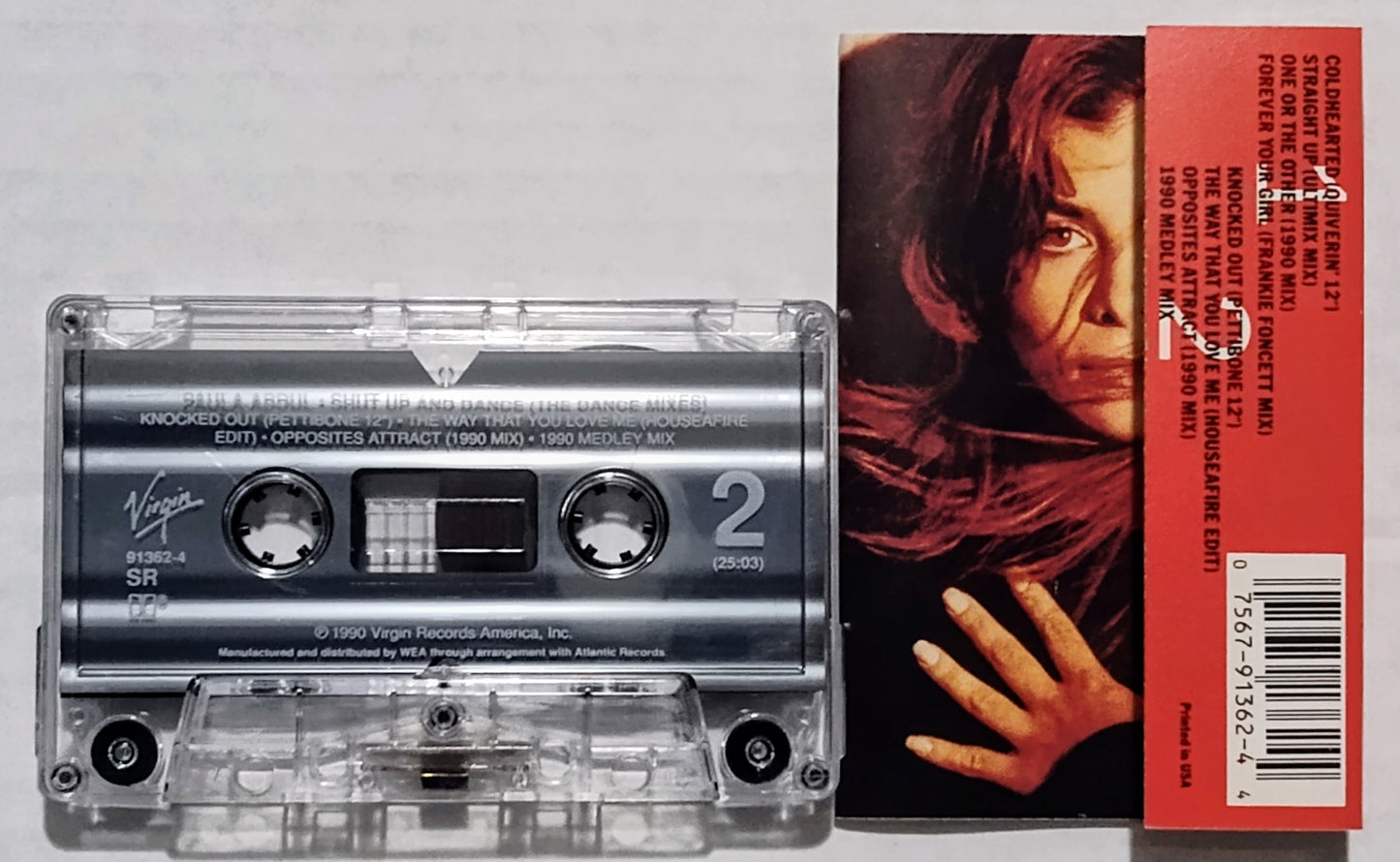 Paula Abdul - “Shut Up And Dance Mixes” - CASSETTE TAPE VG+/VG+