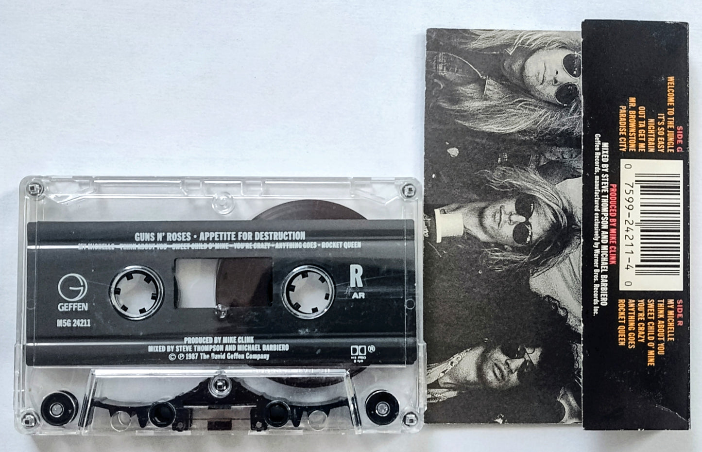 Guns N’ Roses - “Appetite For Destruction” - CASSETTE TAPE G+/VG+ *🔥*