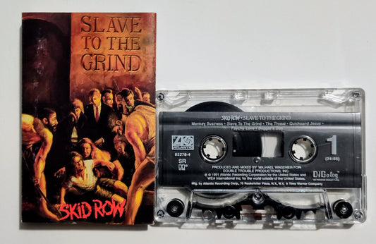 Skid Row - "Slave To The Grind" - CASSETTE TAPE (DIGalog; DOLBY HX PRO) VG/VG