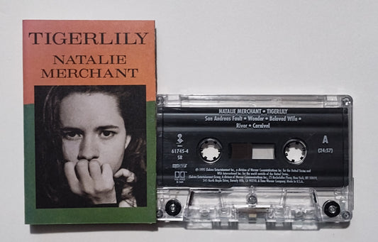 Natalie Merchant - "Tigerlily" - CASSETTE TAPE (SR; DIGalog; DOLBY HX PRO B NR) VG/VG+