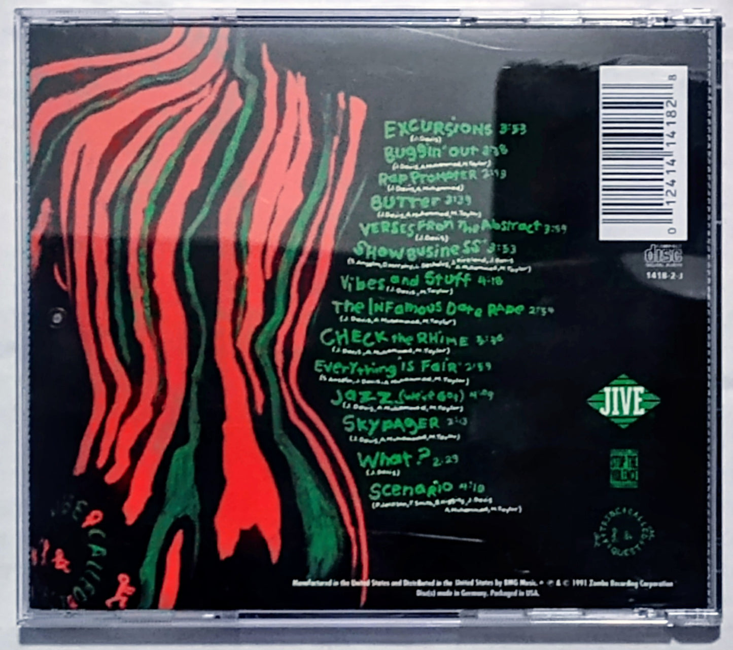 A Tribe Called Quest - "The Low End Theory" - COMPACT DISC VG+/VG+