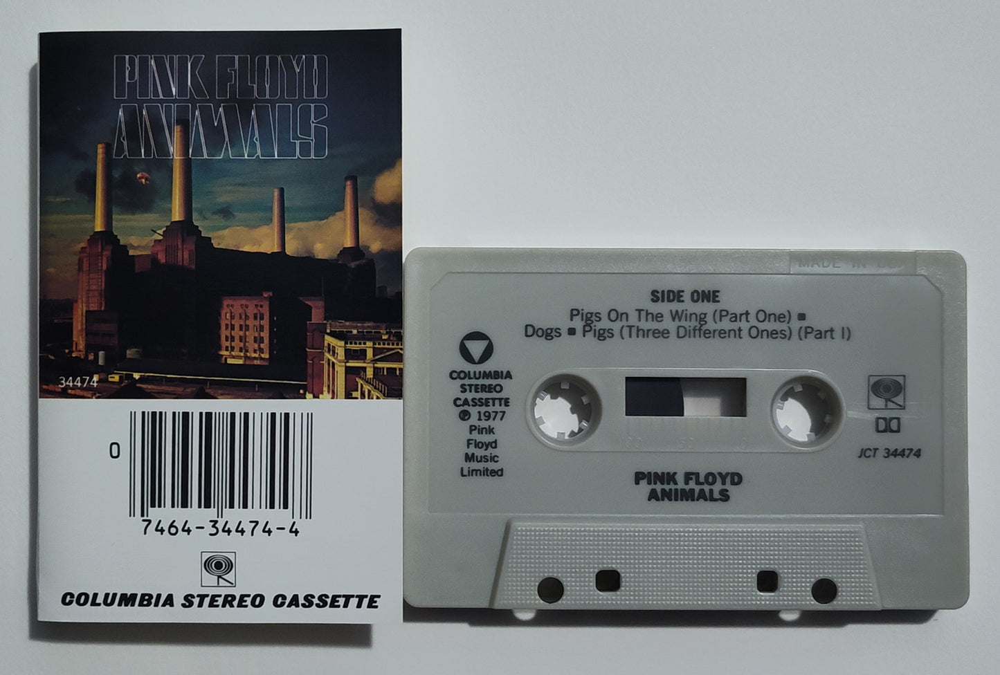Pink Floyd - "Animals" - CASSETTE TAPE (DOLBY; Grid Shell) VG+/VG+