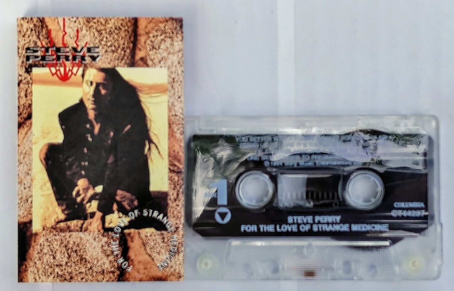Steve Perry - “For The Love Of Strange Medicine” - CASSETTE TAPE VG+/VG+