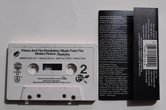 Prince - "Purple Rain" - CASSETTE TAPE (SR; DOLBY HX PRO B NR) VG+/VG