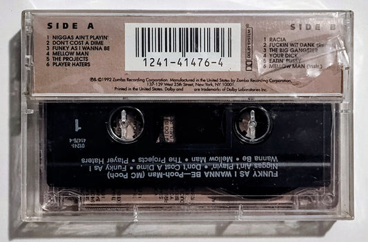 Pooh-Man (M C. Pooh) - "Funky As I Wanna Be" - CASSETTE TAPE NM/M (Sealed; tear in cellophane on back)