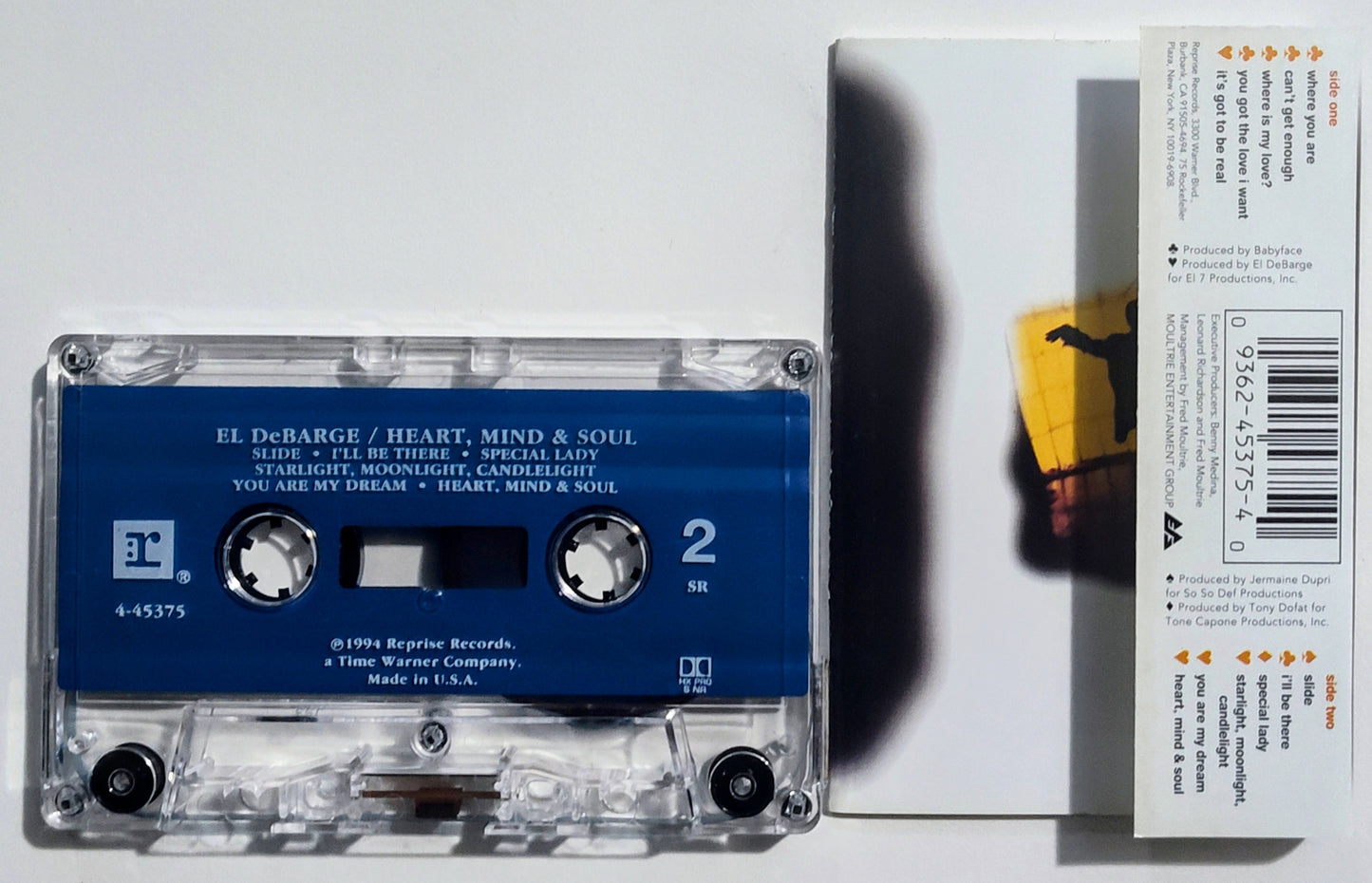 El DeBarge - "Heart, Mind & Soul" - CASSETTE TAPE VG/VG+