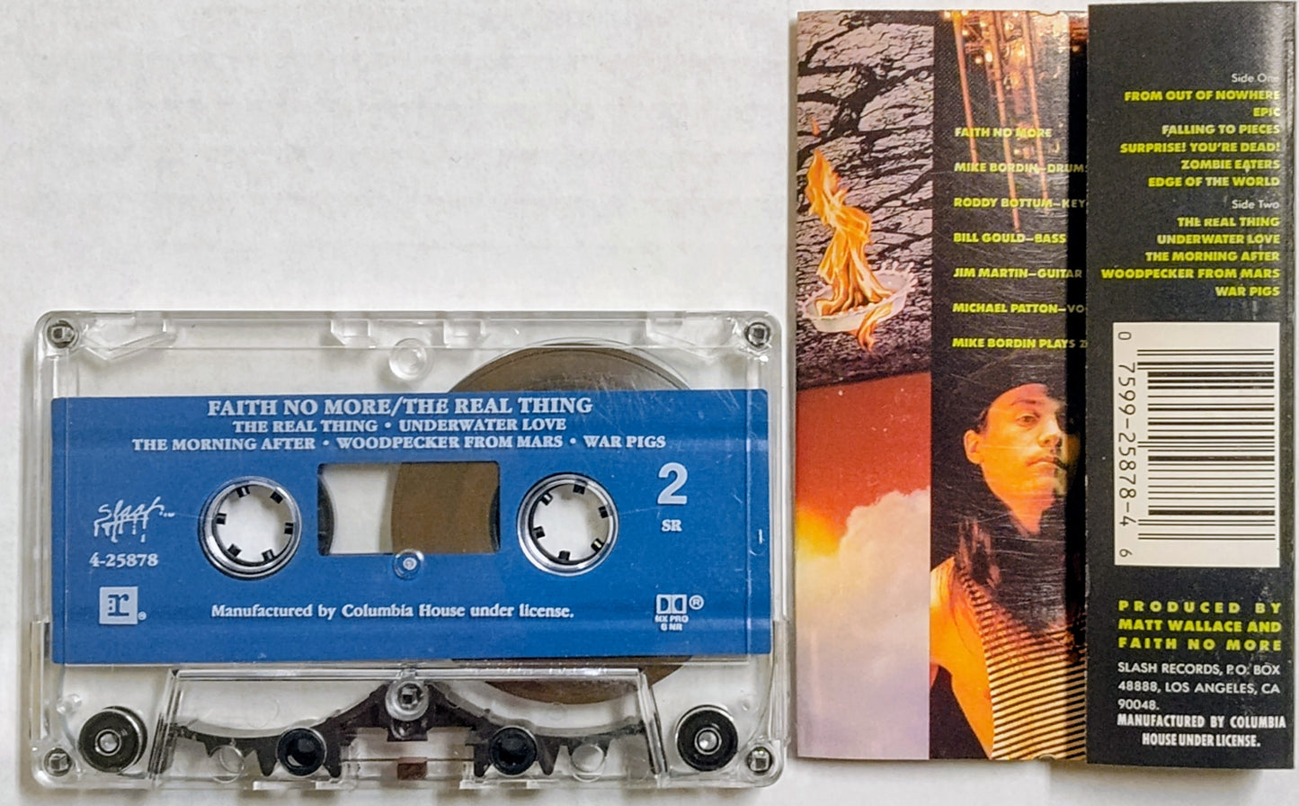 Faith No More (Mike Patton) - "The Real Thing" - CASSETTE TAPE VG/VG