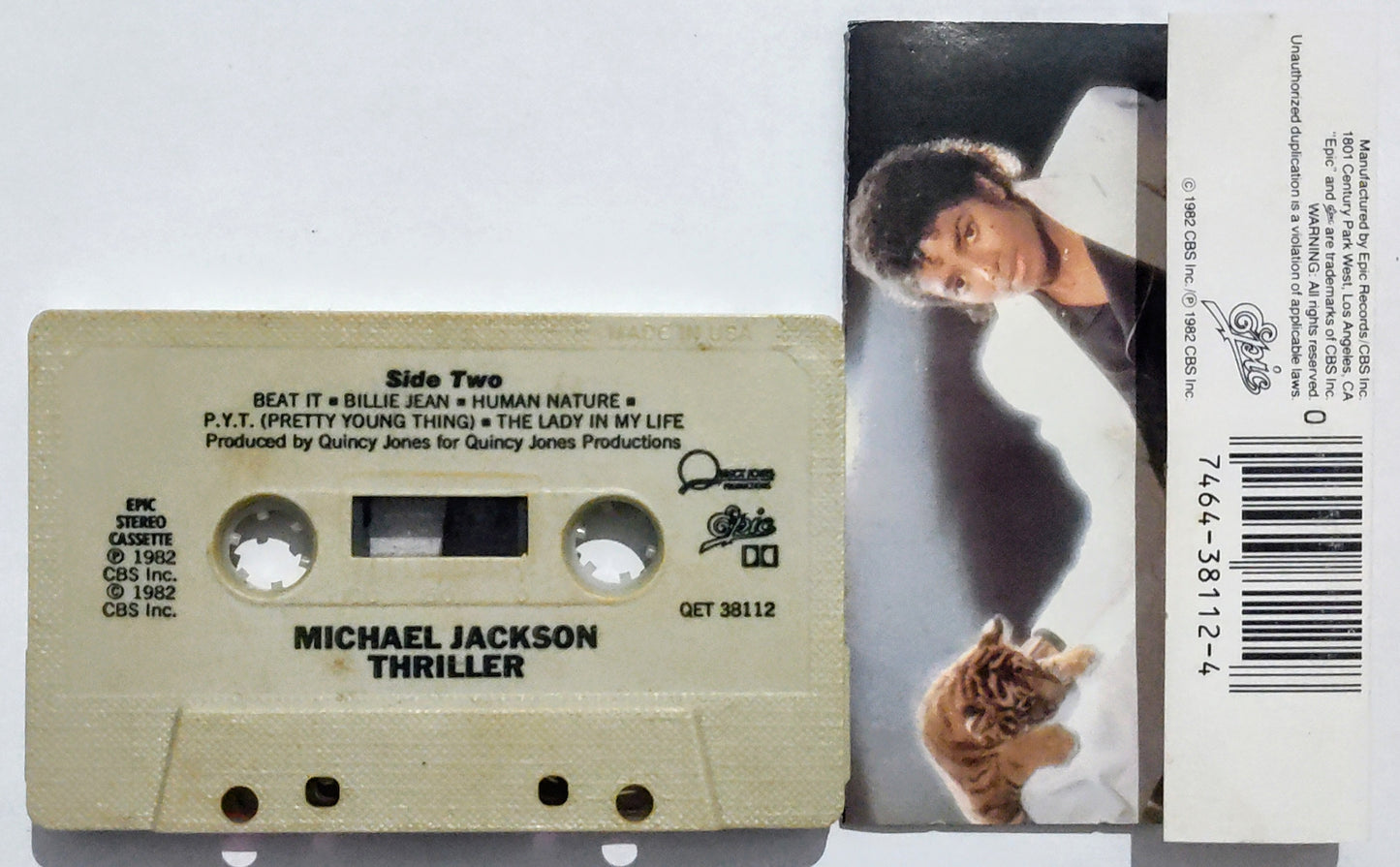 Michael Jackson - "Thriller" - CASSETTE TAPE VG/VG
