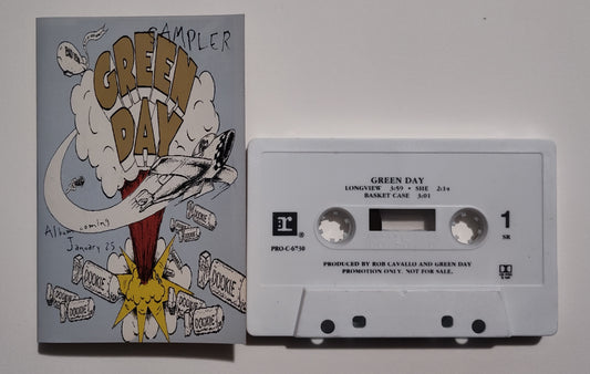 Green Day - "Dookie Sampler" - CASSETTE TAPE (DOLBY HX PRO S NR) VG+/VG+