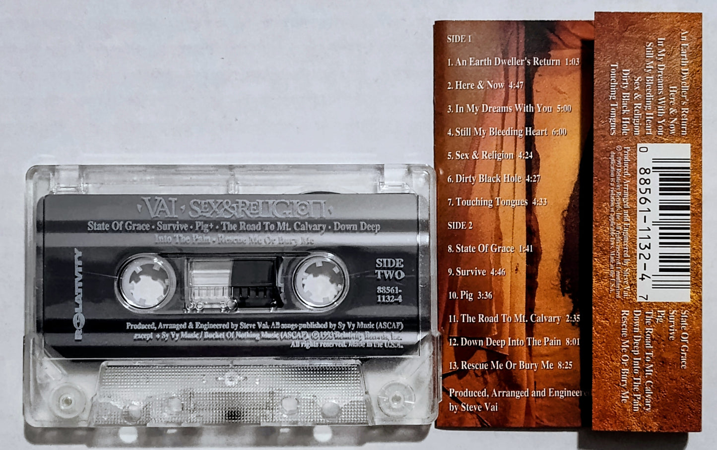 Steve Vai - “Sex & Religion” - CASSETTE TAPE NM/NM