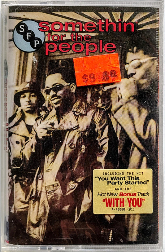 Somethin’ For The People (Eric Benet) - “Somethin’ For The People” - CASSETTE TAPE NM/M (Sealed; Tiny crack in case)