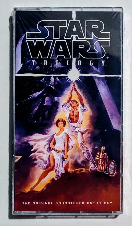 John Williams - "Star Wars Trilogy" - CASSETTE TAPE (3x; Italy "Fan Club" Limited Edition Import) M/M (Sealed)