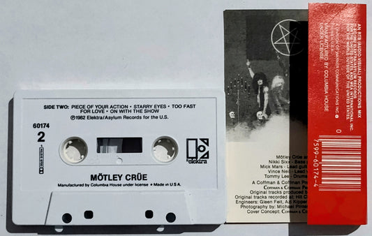 Motley Crue - “Too Fast For Love” - CASSETTE TAPE (Columbia House) NM/NM