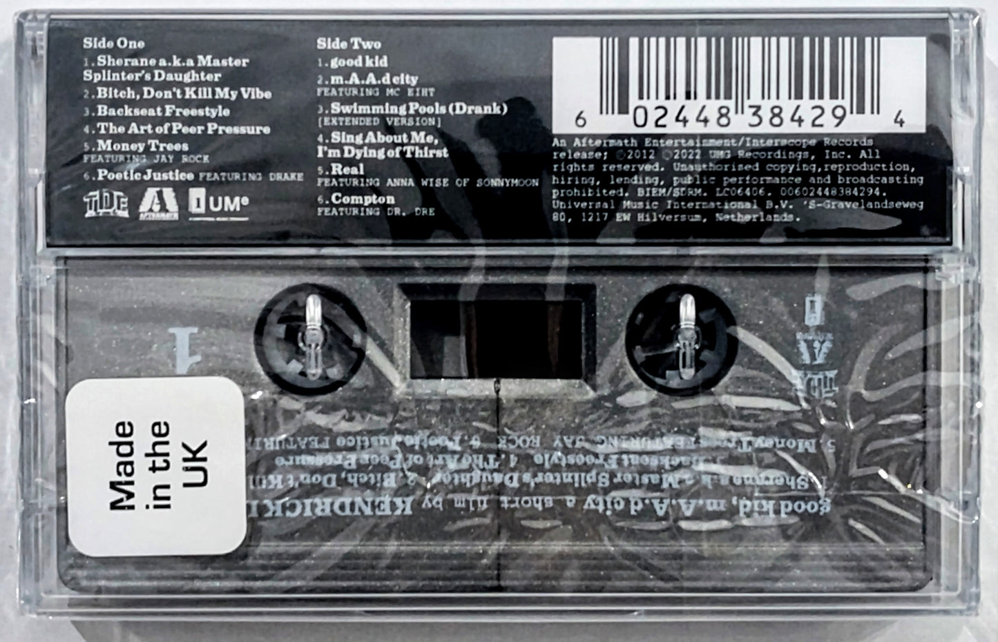 Kendrick Lamar - “Good Kid, m.A.A.d. City (10th Anniversary Edition)” - INDIE CASSETTE TAPE M/M (Sealed)