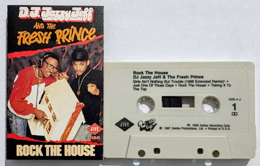 DJ Jazzy Jeff And The Fresh Prince - "Rock The House" - CASSETTE TAPE VG+/VG+