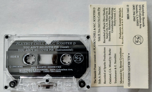 Seaside Posse, Playboy Chill & M.C. Scooter D - “Stackin’” - CASSETTE TAPE (single) VG+/VG+