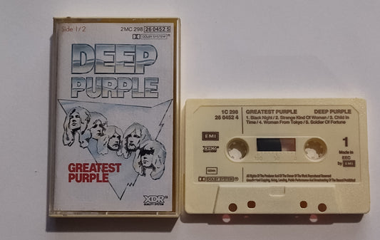 Deep Purple - "Greatest Purple (Tape 1 of 2 Only)" - CASSETTE TAPE (XDR; DOLBY) NM/NM