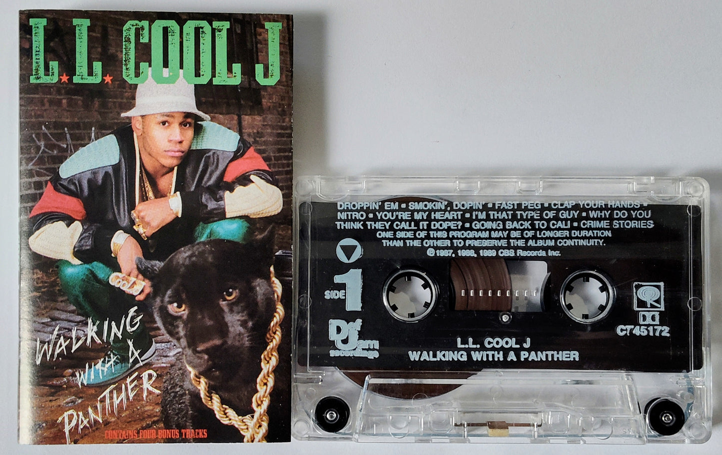 L.L. Cool J - "Walking With A Panther" - CASSETTE TAPE VG+/VG+