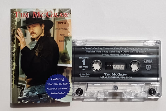 Tim McGraw - "Not A Moment Too Soon" - CASSETTE TAPE (SR; DOLBY HX PRO B NR) NM/NM