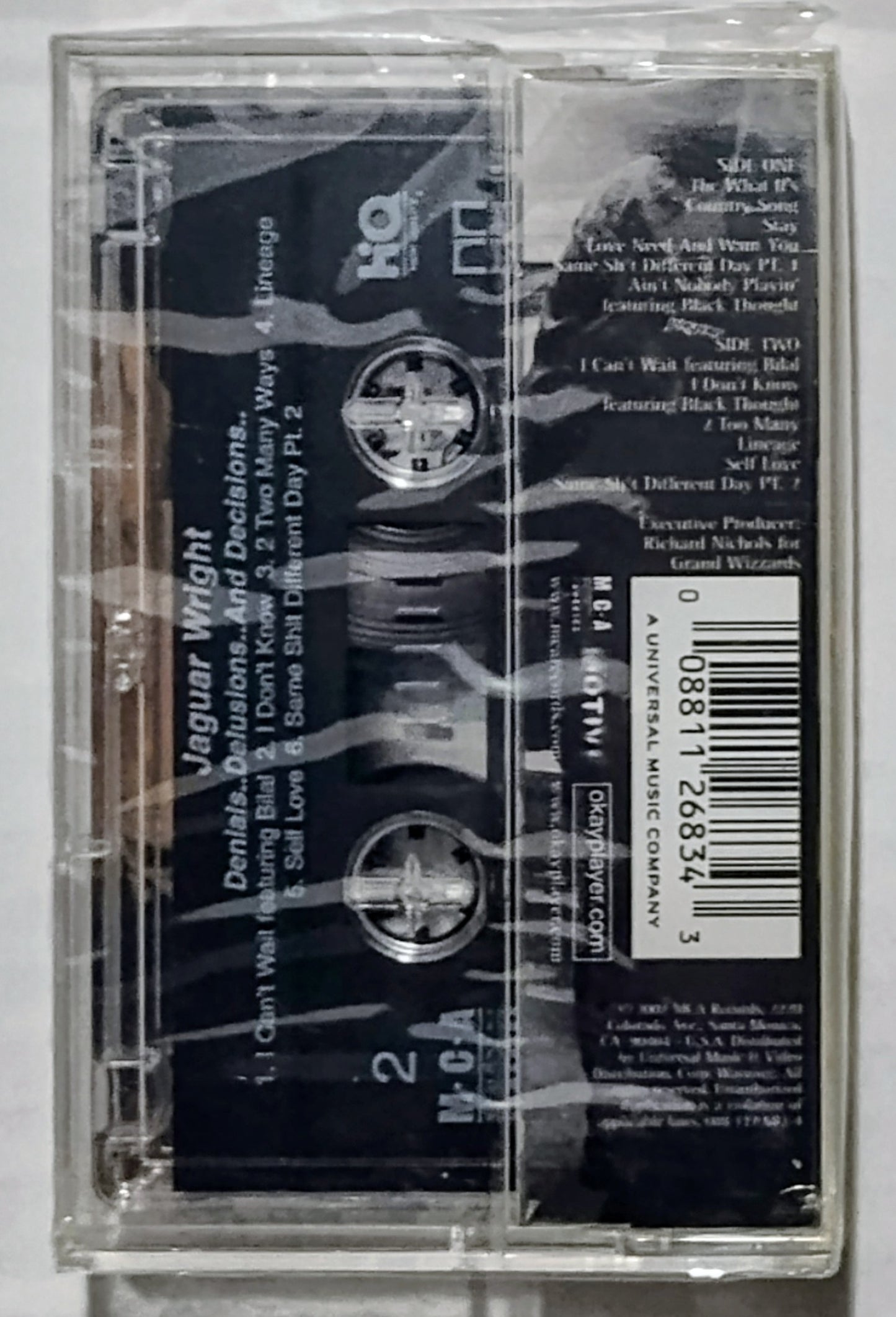 Jaguar Wright - “Denials Delusions And Decisions” - CASSETTE TAPE VG/M (Sealed; broken cellohane/broken case chunk)