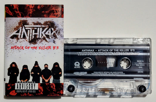 Anthrax - "Attack Of The Killer B's" - CASSETTE TAPE (BMG; DOLBY HX PRO) VG+/VG+