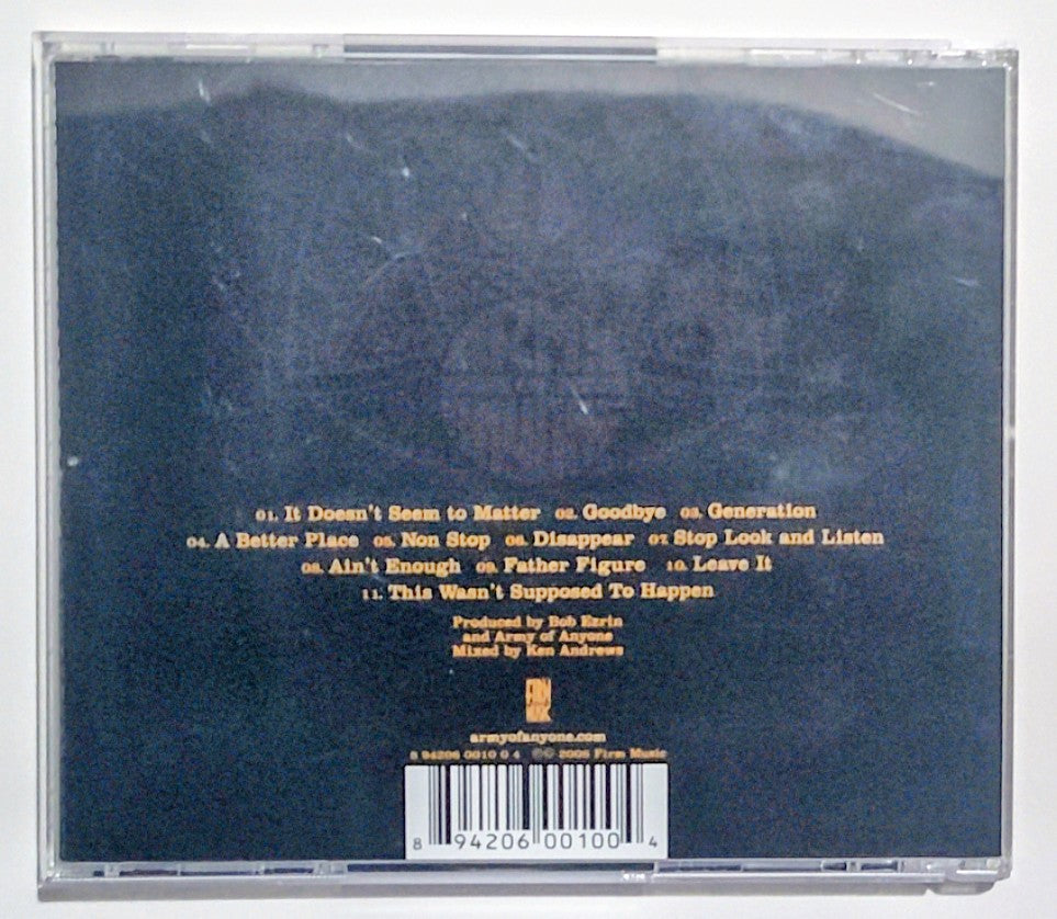 Army Of Anyone (DeLeo brothers of STP; Richard Patrick of Filter; Ray Luzier) - "Army Of Anyone" - COMPACT DISC VG+/VG+
