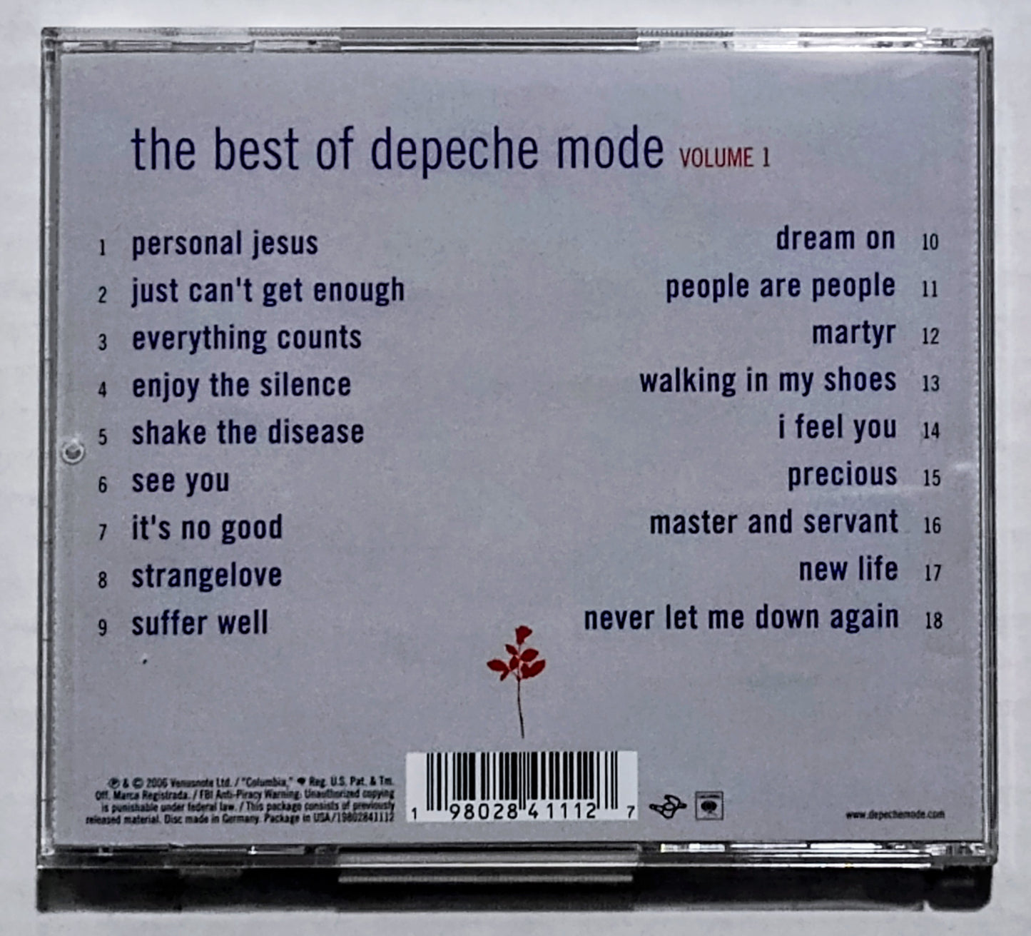 Depeche Mode - "The Best Of Volume 1" - COMPACT DISC NM/NM
