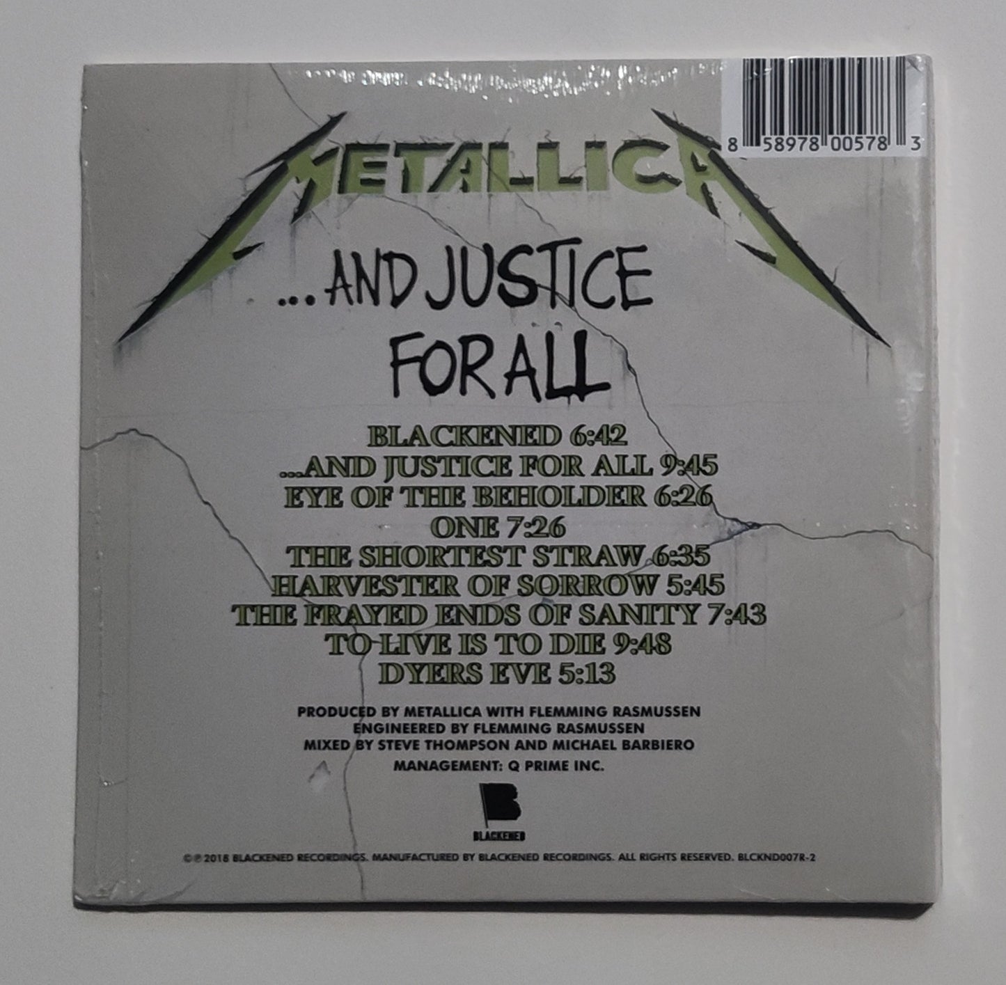 Metallica - "...And Justice For All (Remastered)" - COMPACT DISC M/M (Sealed)