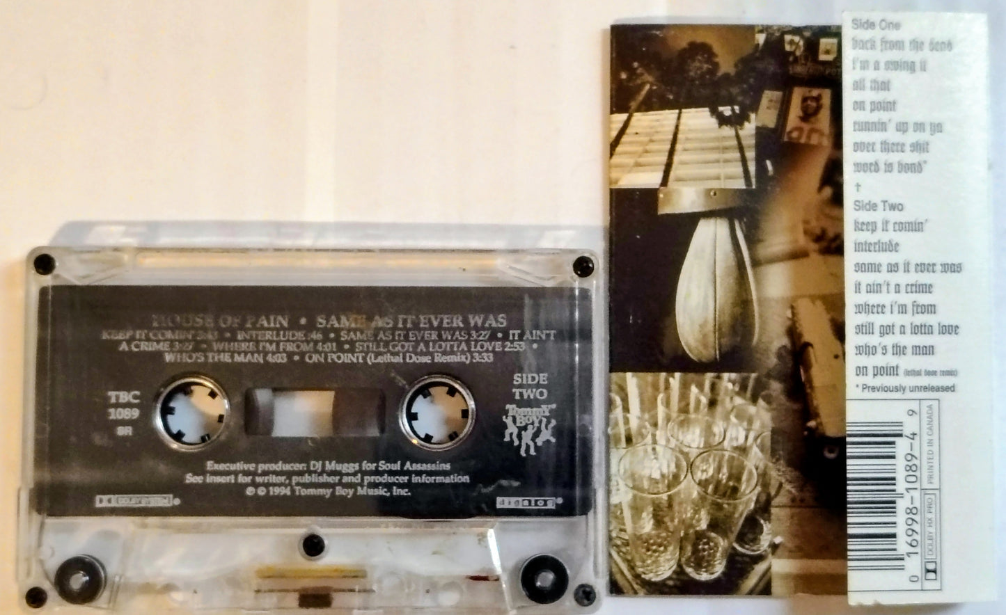House Of Pain - “Same As It Ever Was” - CASSETTE TAPE VG+/G+