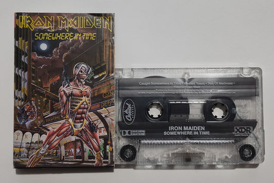 Iron Maiden - "Somewhere In Time" - CASSETTE TAPE (DOLBY HX PRO; HDR) VG/VG+