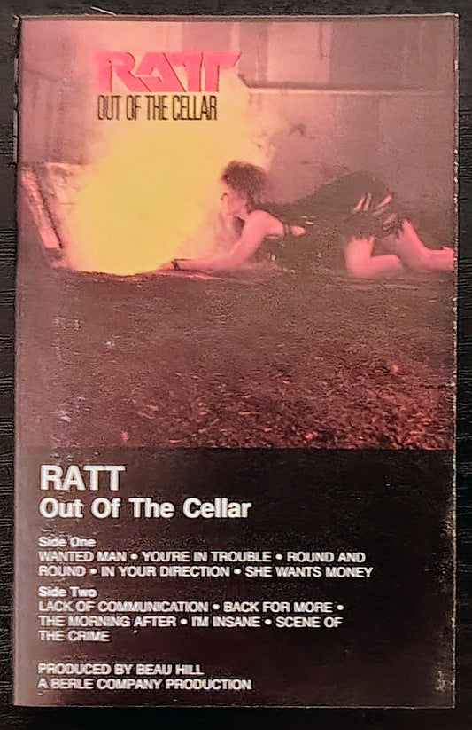 Ratt - "Out Of The Cellar" - CASSETTE TAPE VG/G+