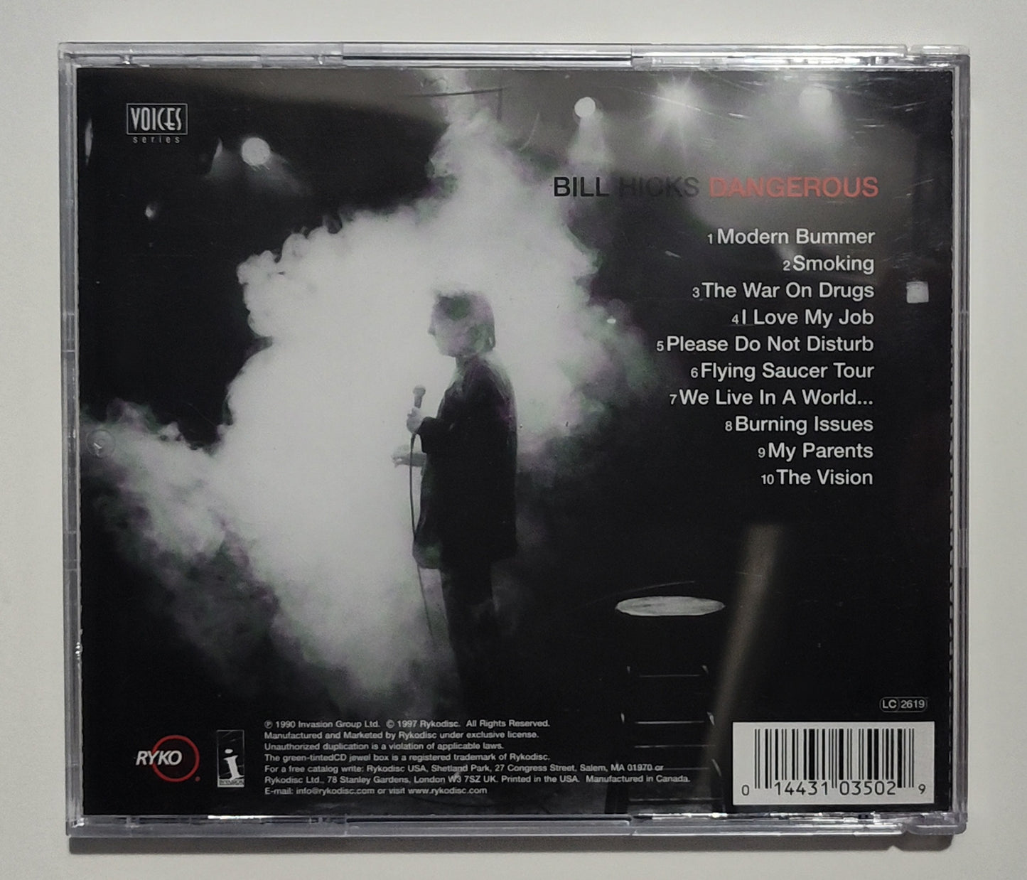 Bill Hicks - "Dangerous" - COMPACT DISC VG+/VG+