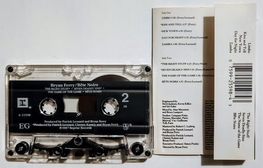 Bryan Ferry - "Bête Noire" - CASSETTE TAPE VG+/VG+