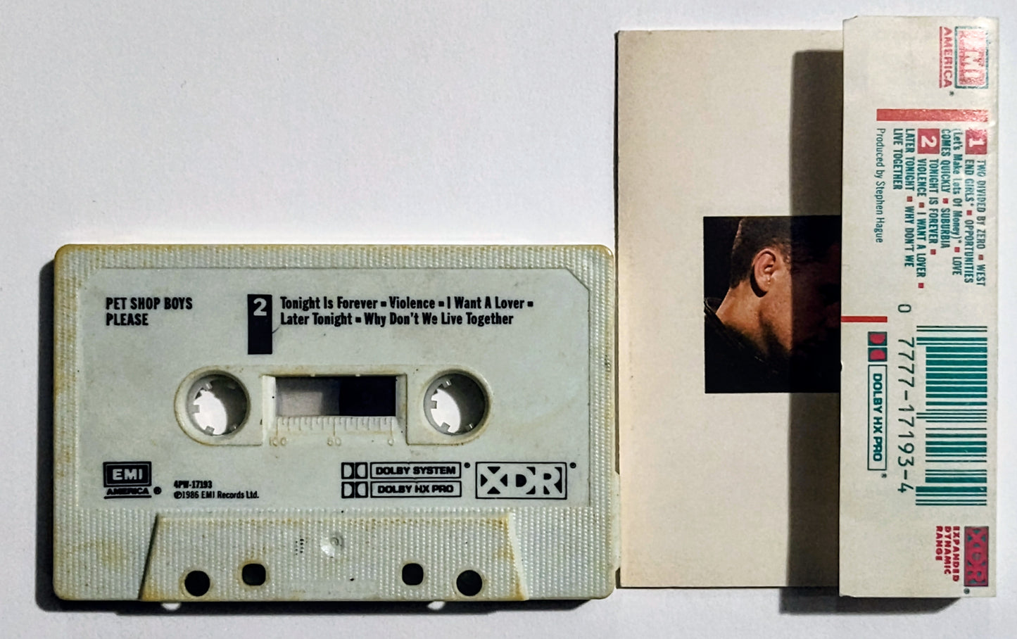 Pet Shop Boys - "Please" - CASSETTE TAPE VG+/VG